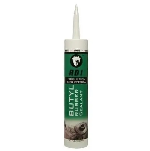Red Devil Rd Pro Butyl Rubber Sealant – White, 10.1 Oz, 12-Pack 1