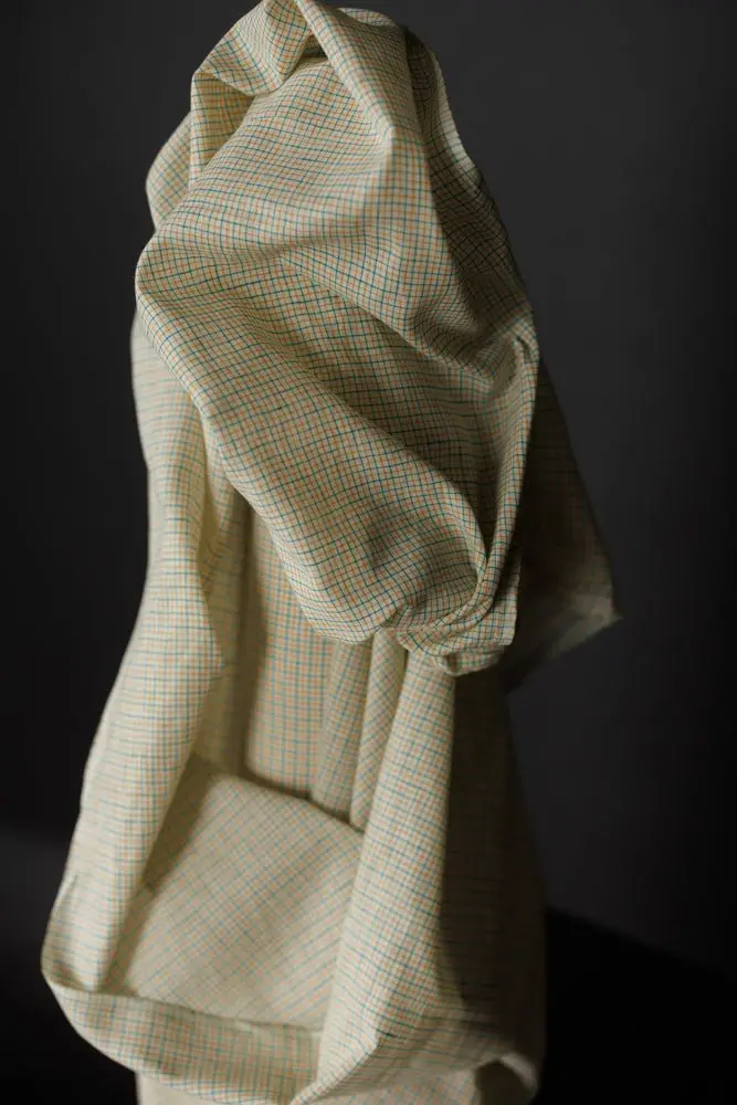 Rewilding Handwoven Indian Cotton Check Fabric By Merchant & Mills 1