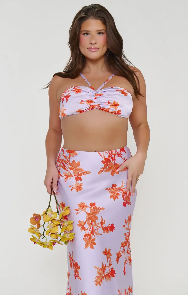 Ricki Orchard-Print Top – Matching Coordinate Blouse 1