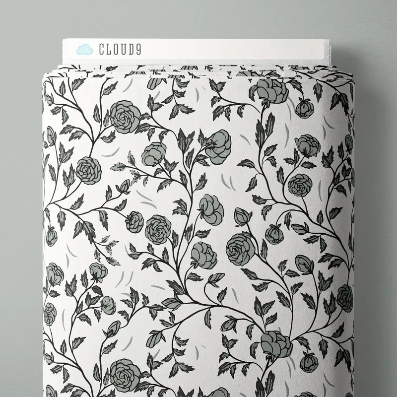 Rose Bramble Ivory Poplin – Twilight Reverie By Lisee Ree Designs 1