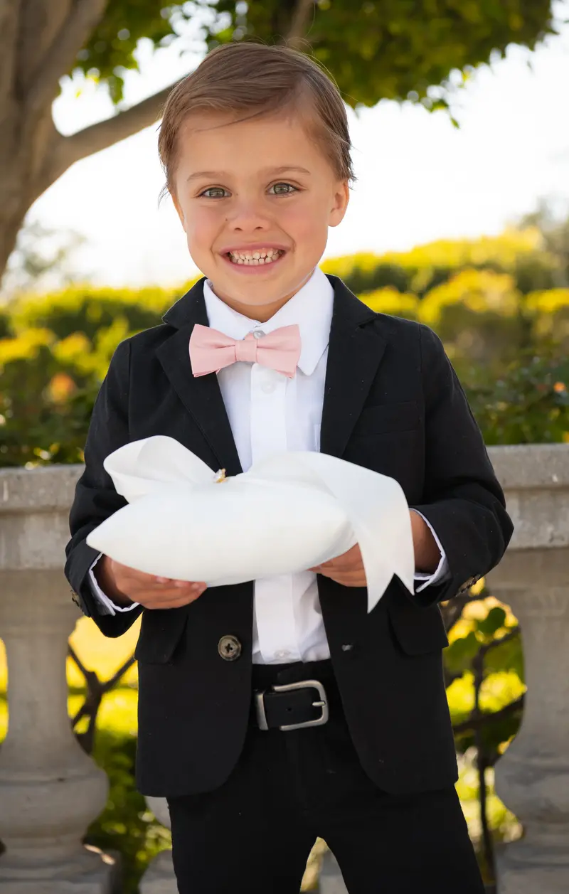 Rose Gold Solid Kids Bow Tie – Range Collection 1