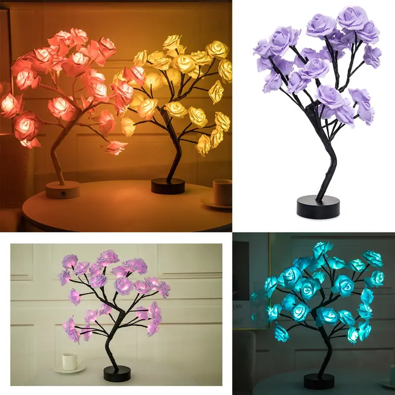 Rose Tree Led Table Lamp – Botanical-Inspired Ambient Lighting 1