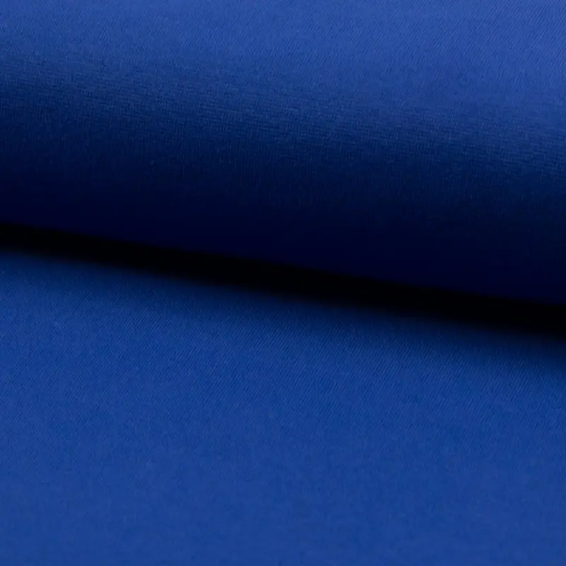 Royal Blue Organic 1X1 Rib Knit – European Stretch Binding 1