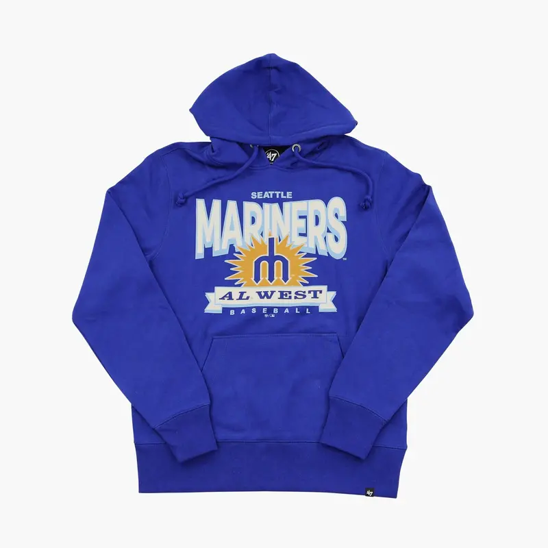 Royal Retro Burst Headline Seattle Mariners Hoodie 1