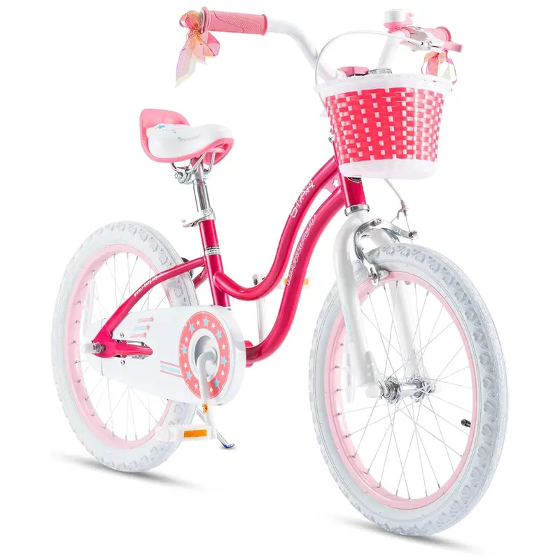 Royalbaby Stargirl Kids’ Bicycle – 18-Inch Pink Outdoor Bike With Kickstand And Safety Features 1