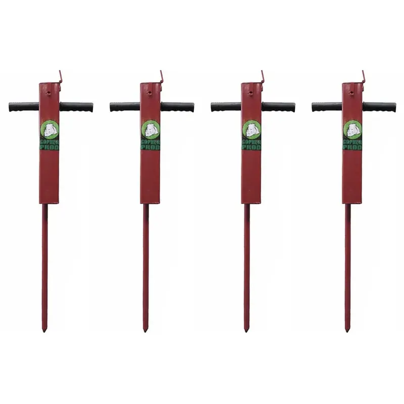 Rugged Ranch Gopher Prod Tool – Professional-Grade Ground Probe, Red, 4-Pack 1
