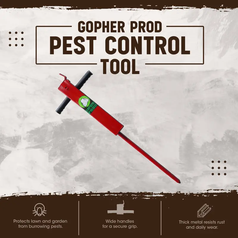 Rugged Ranch Mgp1 Professional Gopher Probe Tool For Pest Control – Red Anodized 2