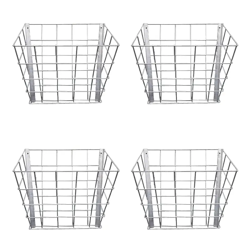 Rugged Ranch Steel Hay Feeder Rack For Livestock – 4-Pack For Goats, Sheep & Horses 1