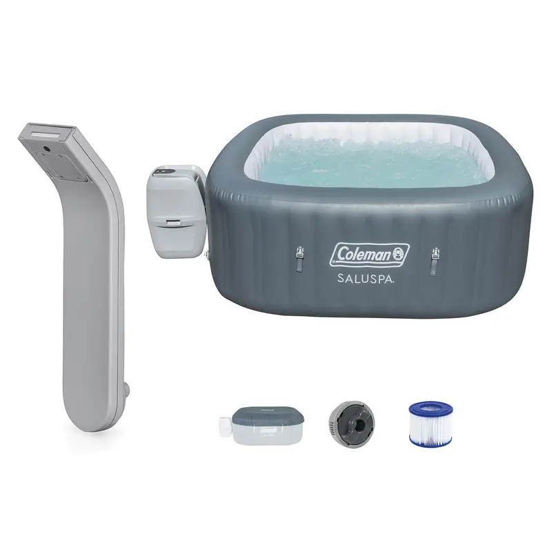 Saluspa Led Waterfall Spa Accessory Compatible With Coleman Inflatable Hot Tubs — Gray 1
