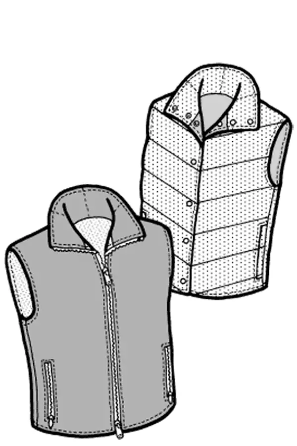 Santiam Reversible Vest Sewing Template – Pattern #102 1