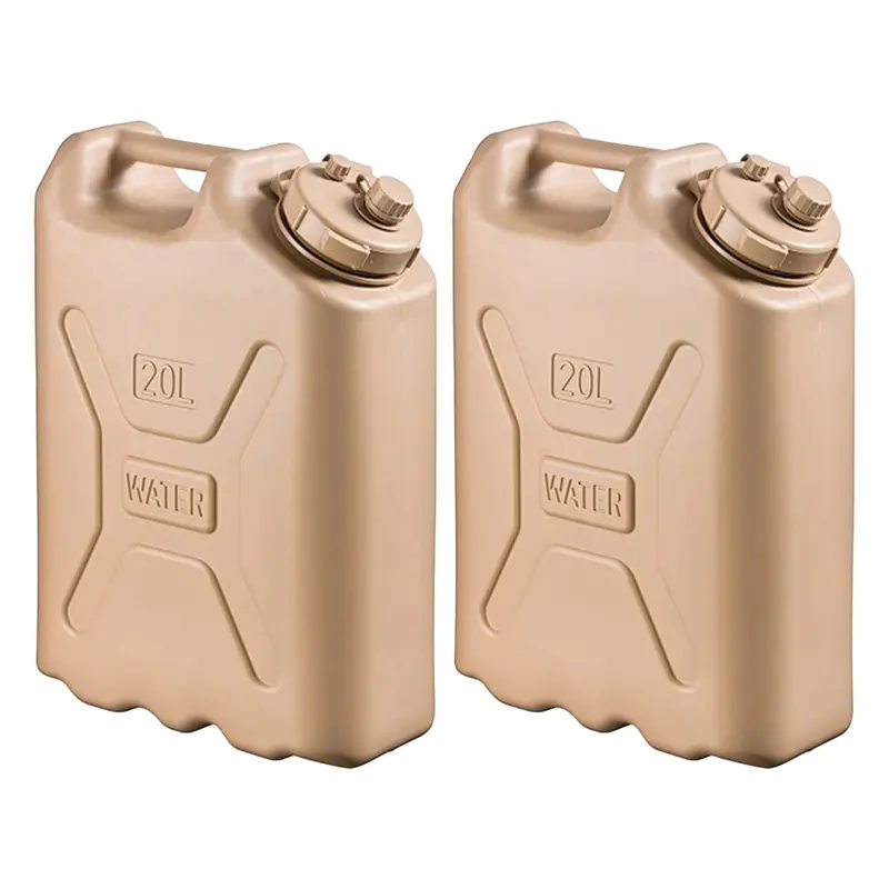 Scepter 5-Gallon Bpa-Free Water Storage Can – Sand, 2-Pack 1