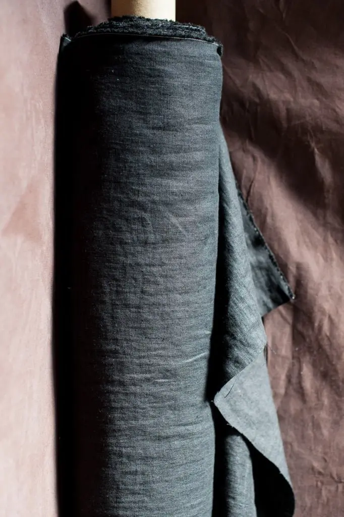 Scuttle Black 185Gsm European Linen Fabric – Merchant & Mills 1