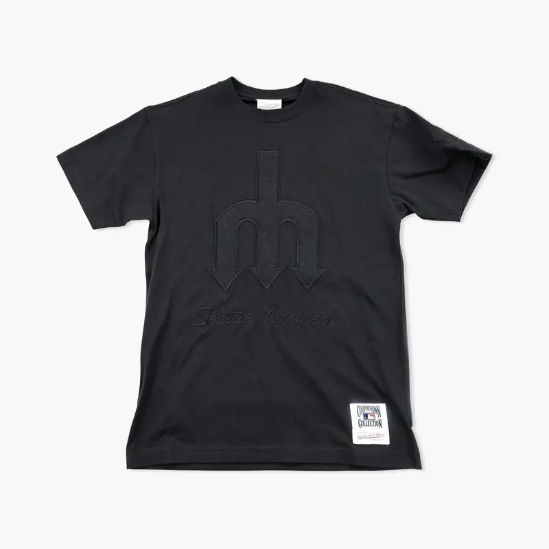 Seattle Mariners Black Phantom Graphic T-Shirt 1