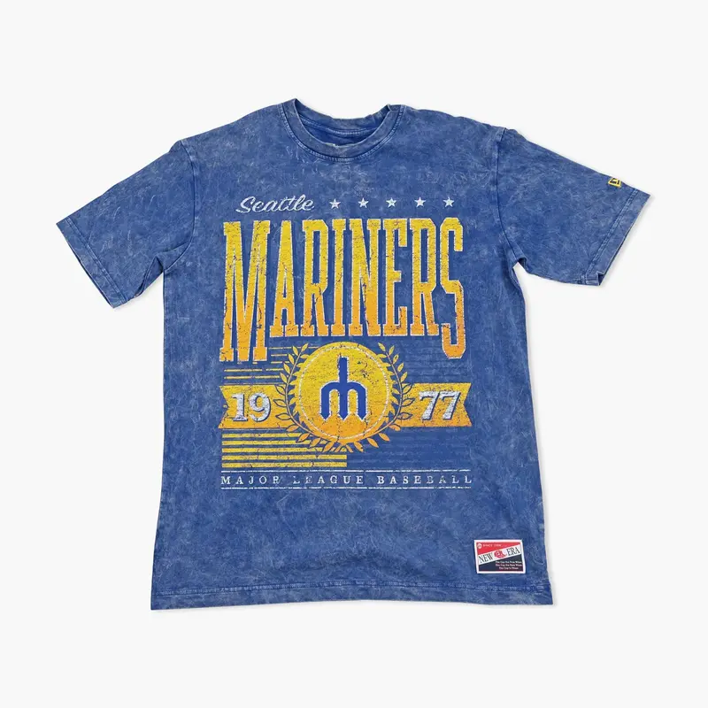 Seattle Mariners Mineral Wash Royal Olympian T-Shirt 1