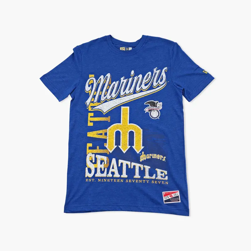 Seattle Mariners Royal Quick Pitch Throwback Tee 1