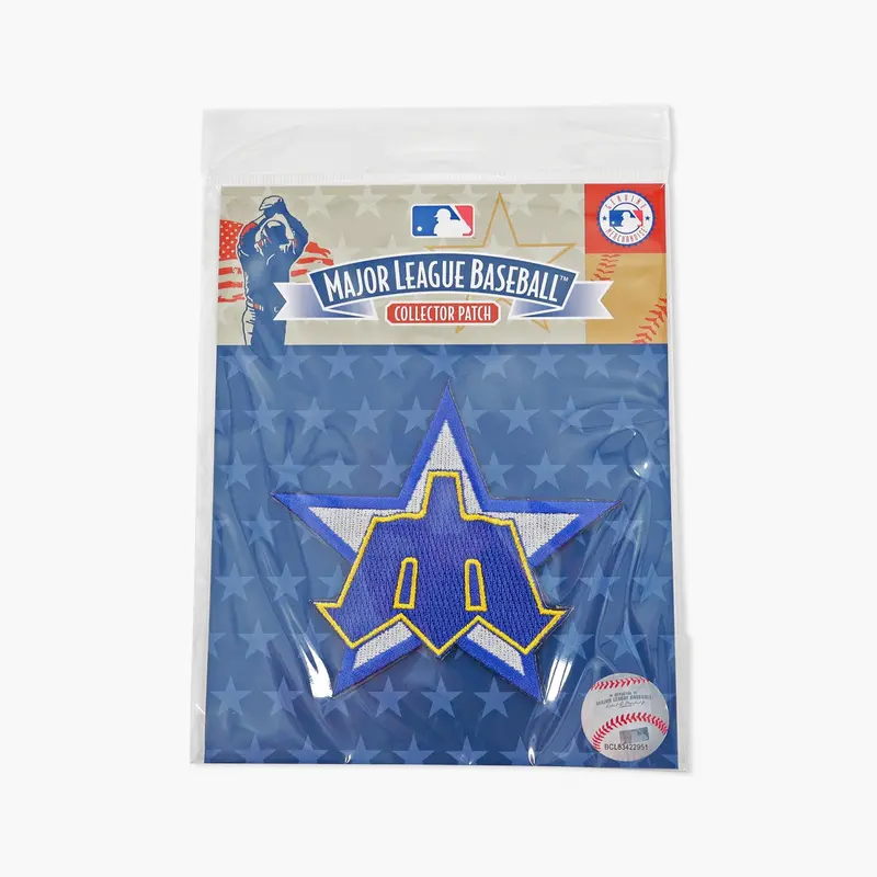 Seattle Mariners Throwback Trident Logo Sleeve Patch 1