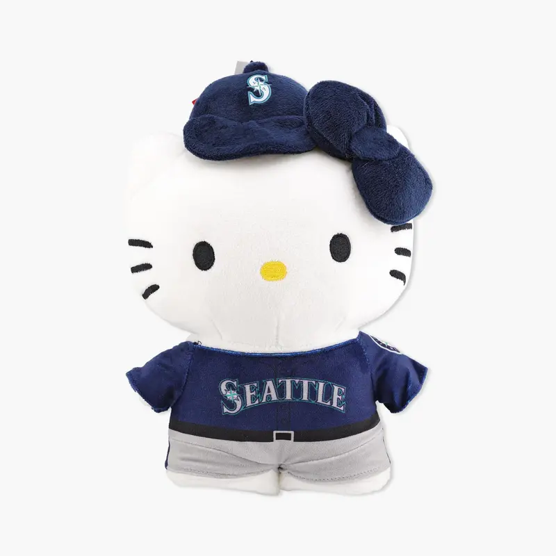Seattle Mariners X Hello Kitty 10-Inch Plush Mascot Toy 1