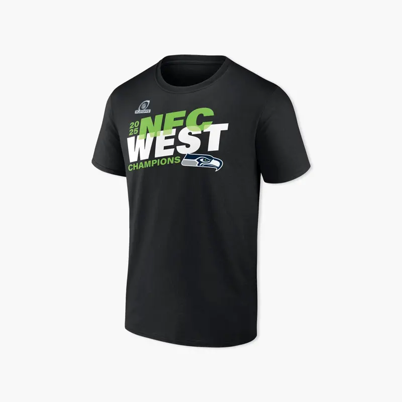 Seattle Seahawks 2025 Nfc West Champions Locker Room Tee 1