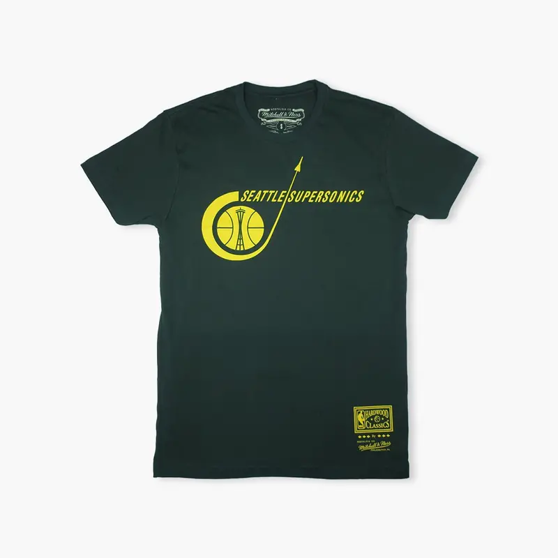 Seattle Supersonics Dark Green Rocket Ship Premium Tee 1