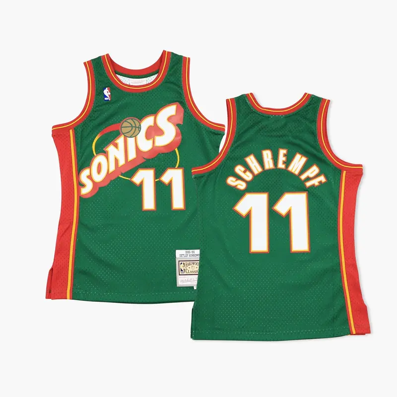 Seattle Supersonics Detlef Schrempf 1996 Swingman Replica Jersey 1