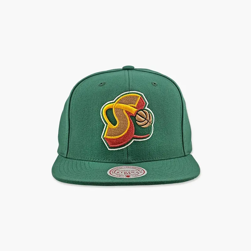 Seattle Supersonics Green Orbit Embroidered Snapback 1
