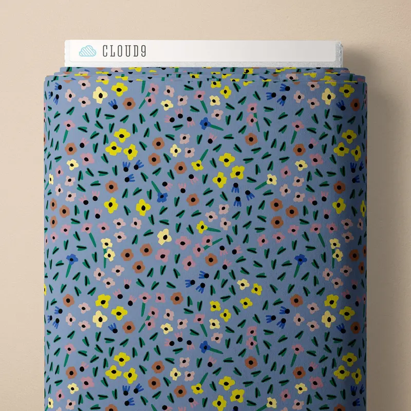 Seed Speckle Textured Batiste – Sun Seed Moon Design – Leah Duncan X Cloud 9 Fabrics 1