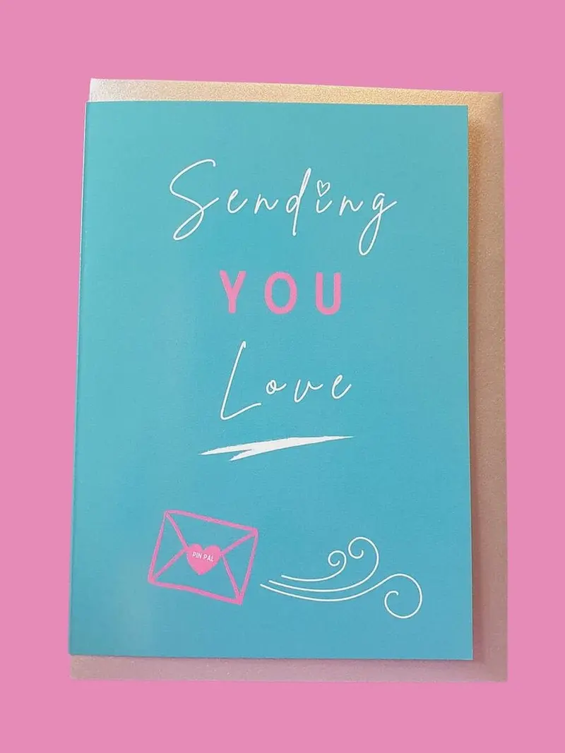 "Sending You Love!" Heartfelt Sewing Greeting Card By Sew Anonymous 1