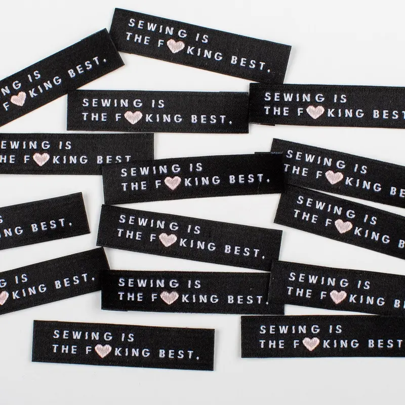 "Sewing Is The F*Cking Best" Woven Label Set – Kylie And The Machine 1