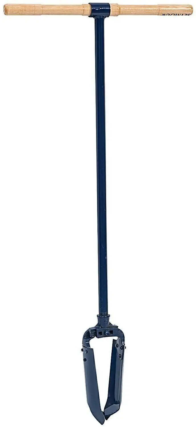 Seymour Aua2 Adjustable Post Hole Auger With Ergonomic Wood Handle 1