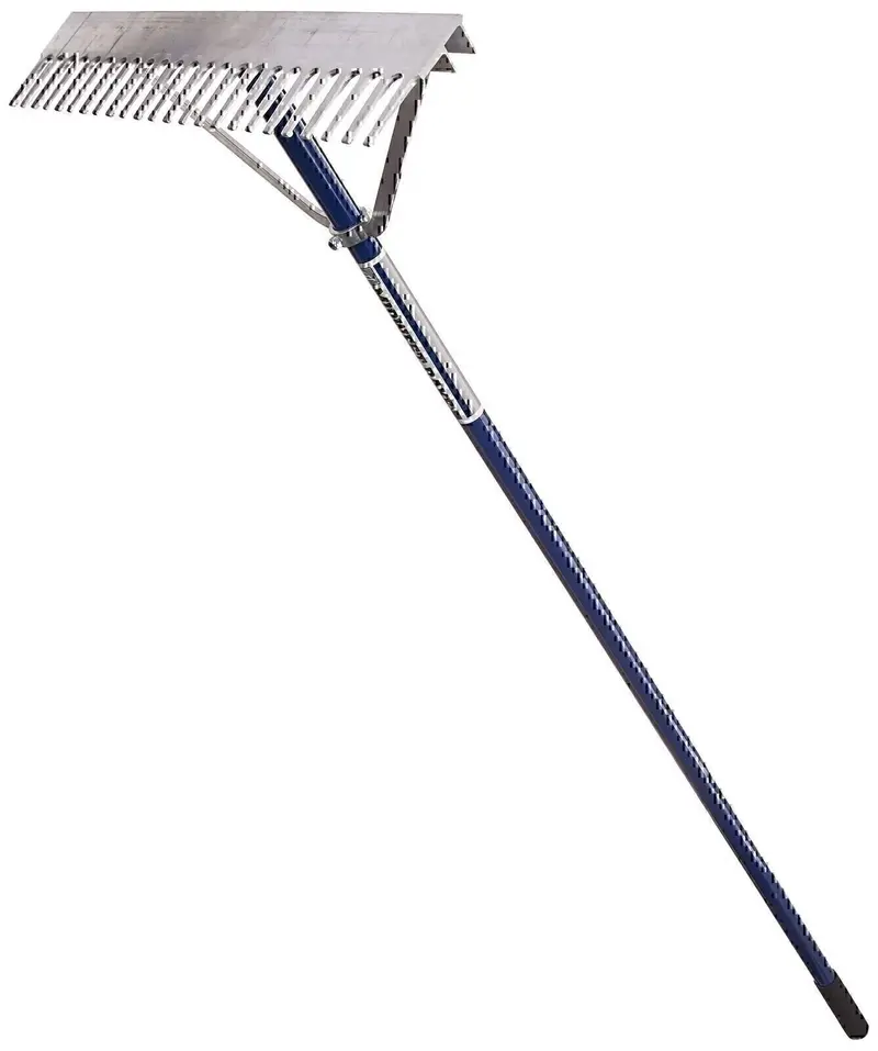 Seymour Midwest 10024 Aluminum Landscape Rake — 24-Inch Width, Blue Finish 1