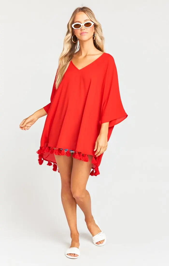 Shook Tassel-Embellished Tunic Top 1