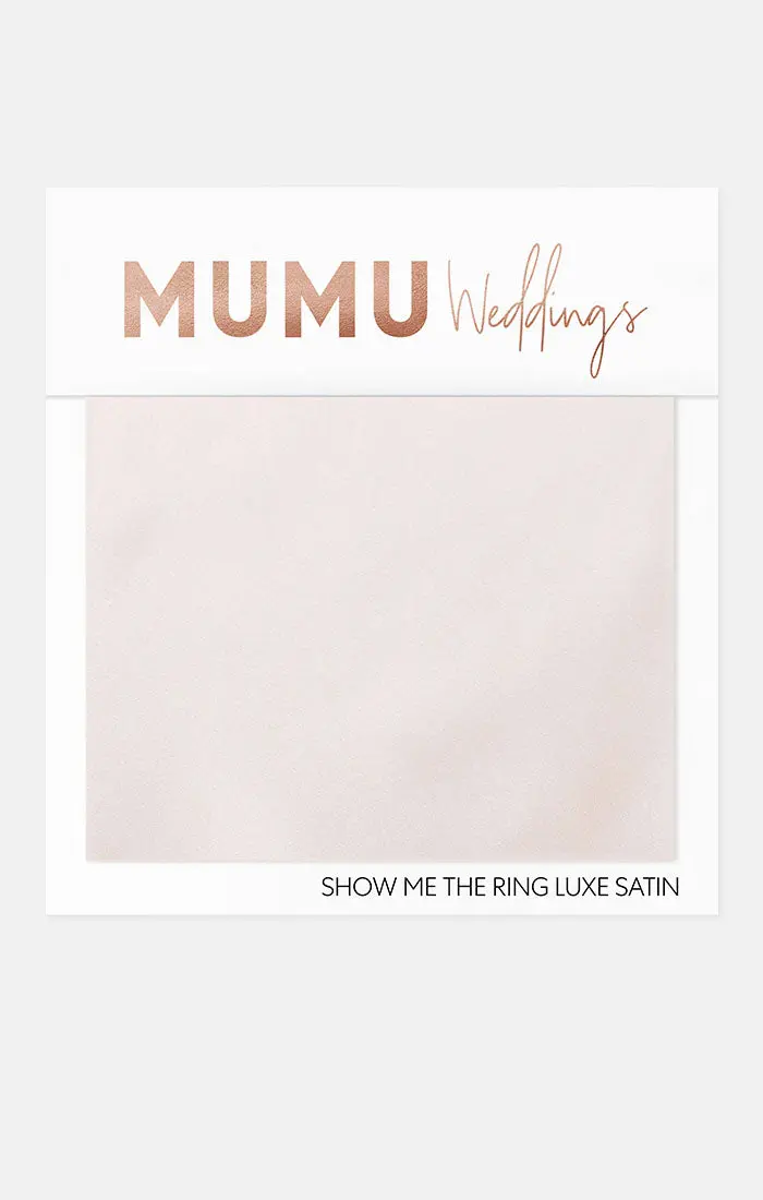 Show Me The Ring Luxe Satin Bridesmaid Fabric Sample 1