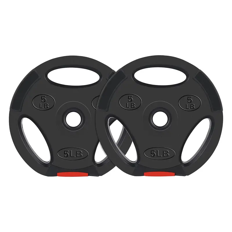 Signature Fitness Olympic Weight Plate – 5 Lb Black Coded Pair 1