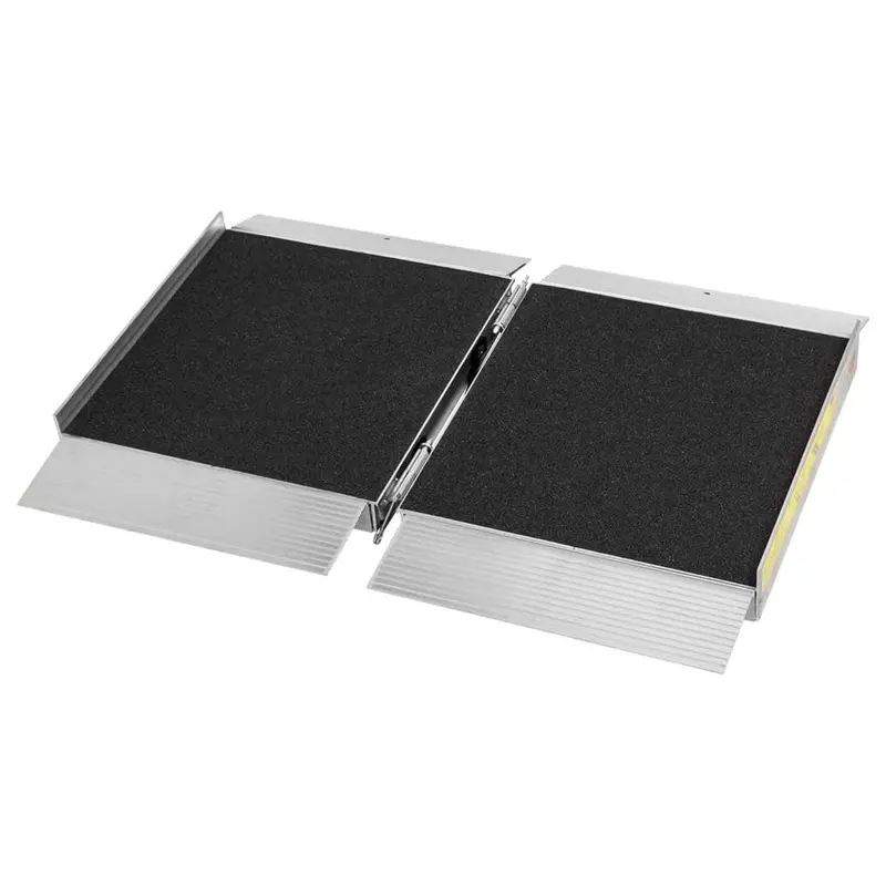 Silver Spring Mobility Single-Fold Wheelchair Ramp – 2-Foot Grit-Surface Portable Access Ramp 1