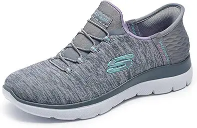 Skechers Women'S Summits Dazzling Haze Slip-On Sneakers – Memory Foam Insole, Heel Pillow & Vegan-Friendly Design 1