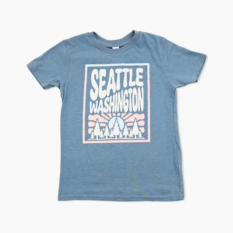 Slate Gray Cliff Hanger Graphic Youth T-Shirt – Seattle Adventure Wear 1