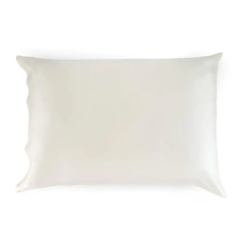 Sleepgram King-Size Cooling Silk Pillowcase – Grade 6A Mulberry Silk, Breathable White 1