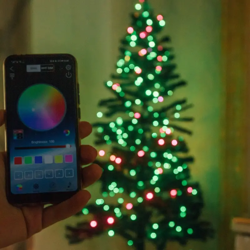 Smartphone-Controllable Led Christmas Light String 1
