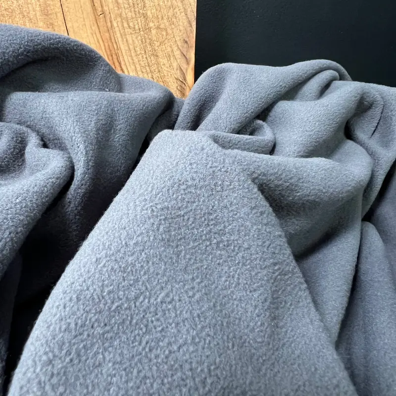 Smoke Gray Brushed Anti-Pill Fleece – Soft & Durable 1