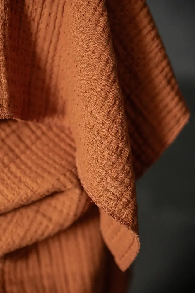Soft Stitch Jacquard Cotton Fabric By Compote For Merchant & Mills 1