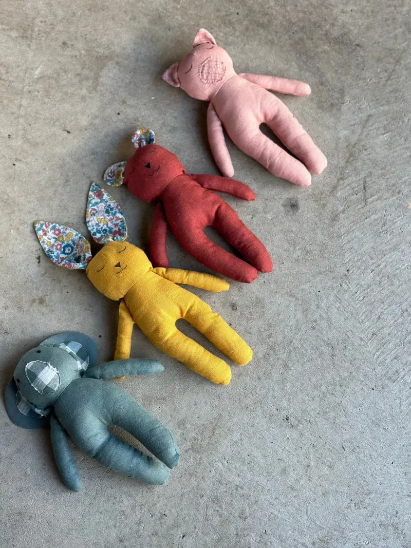Soft Toy Animal Pattern Set – Four Unique Handmade Plush Designs (Pdf) 1