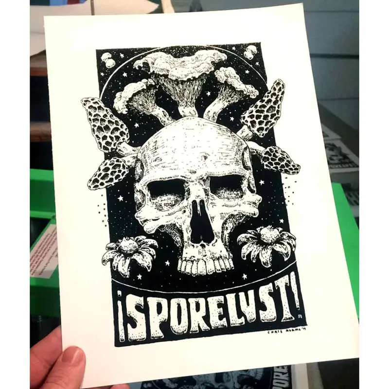 Sporelust! Cornucopia Art Print – Whimsical Still Life 1