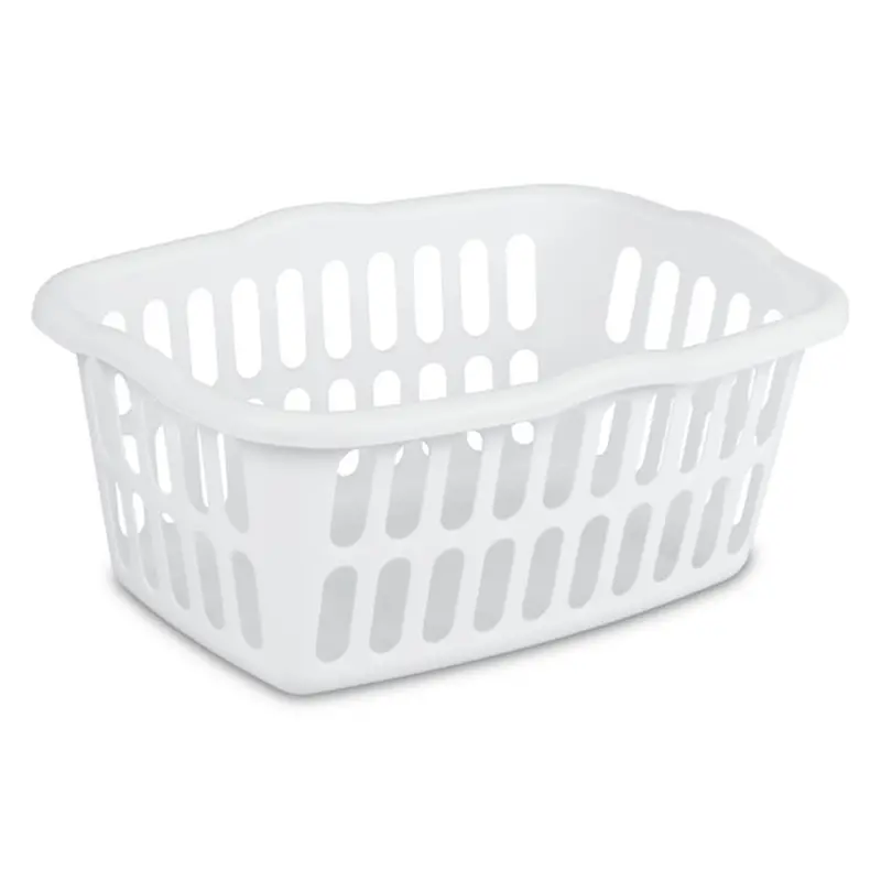 Sterilite 1.5-Bushel White Laundry Basket – Heavy-Duty Plastic Hamper, 24-Pack 1