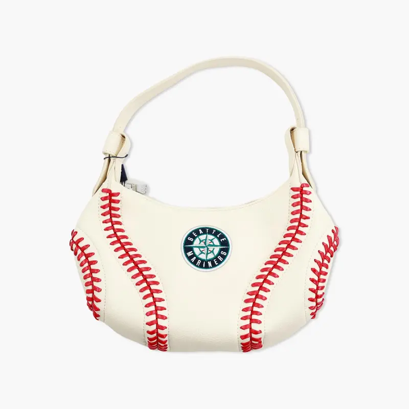 Stitched Shoulder Bag Featuring Seattle Mariners Baseball Design 1