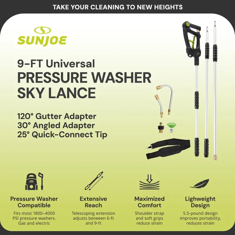 Sun Joe Spx-Srl9 9-Foot Sky Lance Extension Wand Kit For Pressure Washers 2