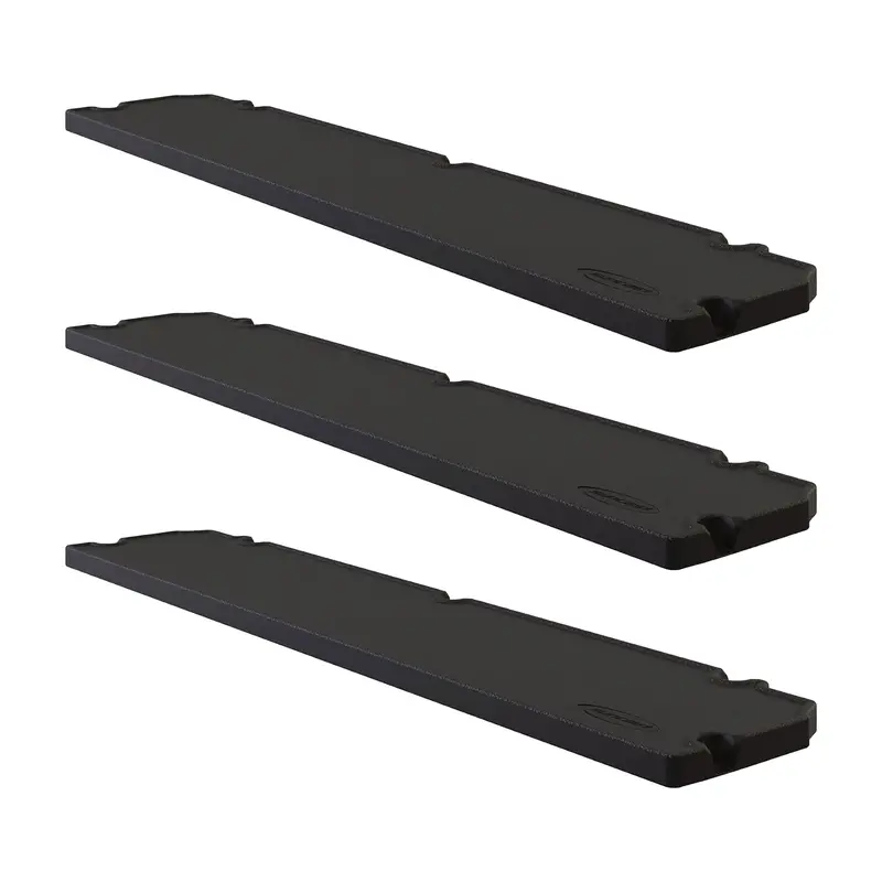 Suncast Horizontal Shed Shelf Kit – 3-Piece Wall-Mounted Outdoor Storage System, Black 1