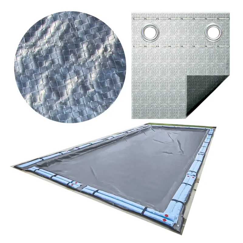 Swimline Hydrotools Silver King Winter Pool Cover – 16 Ft X 40 Ft For Inground Pools 1