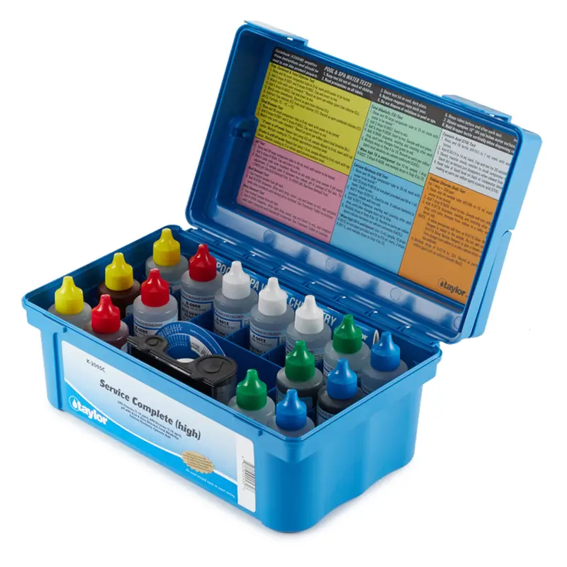 Taylor K-2005C Complete Pool & Spa Test Kit: Bromine, Chlorine, And Ph Measurement System 1