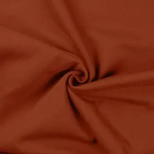 Terracotta Brushed Stretch French Terry – European Fabric (370) 1