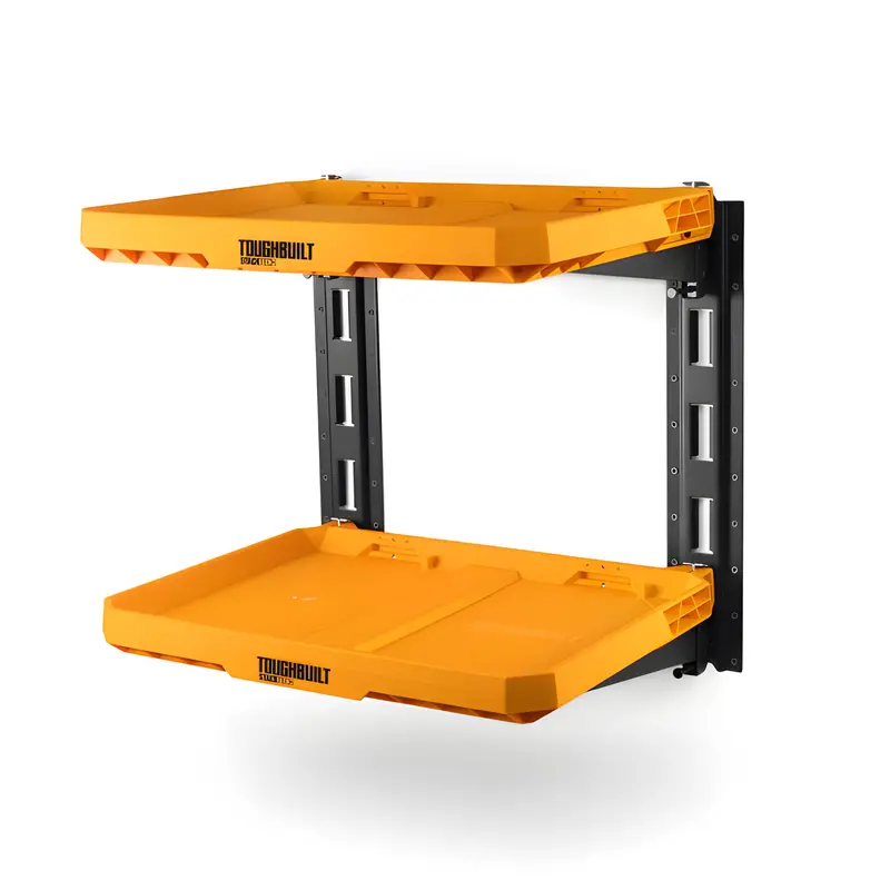 Toughbuilt Stacktech Wall-Mounted 2-Shelf Tool Storage System 1